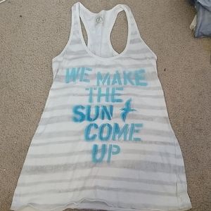 American eagle we make the sun come up tank top